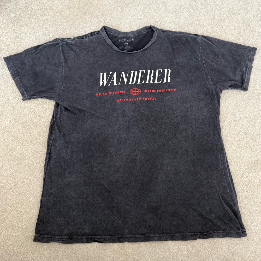 PacSun Black Short Sleeve Wanderer Tee